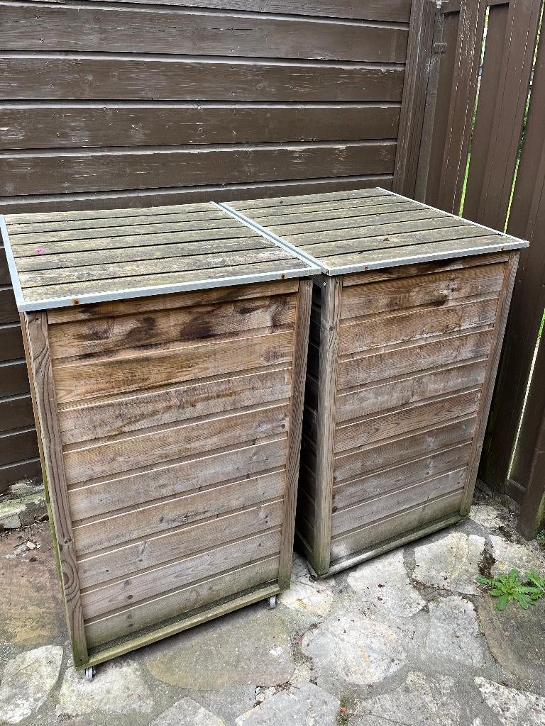 Containerombouw hout (2x), Ophalen, Gebruikt, Hout, Overige typen