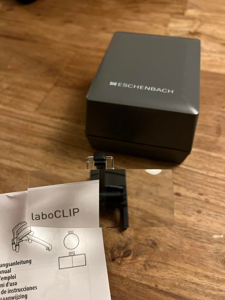 Eschenbach LaboCLIP 3x binoculair, Ophalen of Verzenden, Zo goed als nieuw, Minder dan 400x, Onderdelen of Toebehoren
