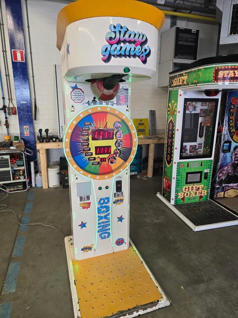 Boksbal automaat, Ophalen