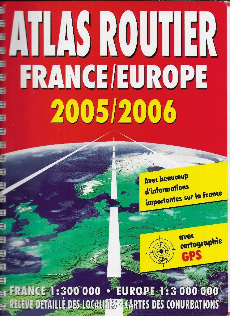 Plattegrond z13 auto atlas frankrijk / europa 2005 / 2006, Gelezen, Landkaart, 1800 tot 2000, Europa Overig