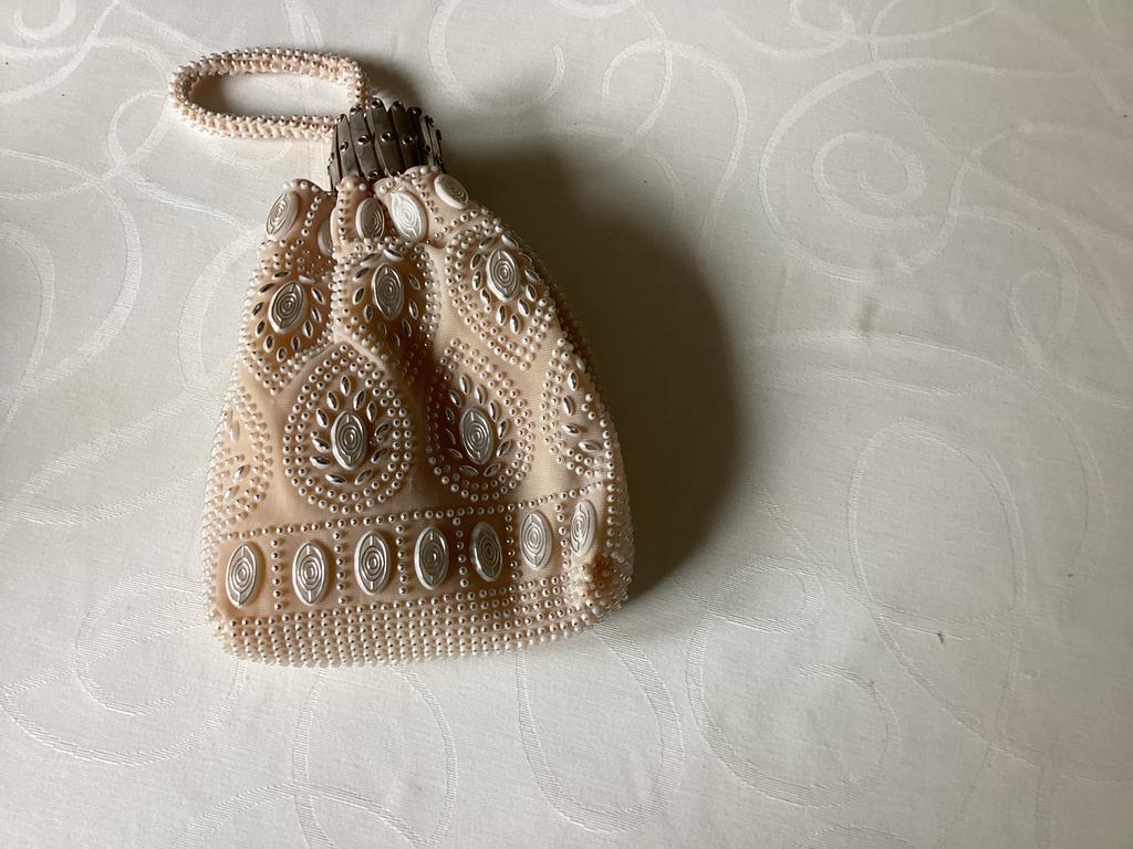 Art deco bruidstasje, Antiek en Kunst, Antiek | Kleding en Accessoires, Ophalen of Verzenden