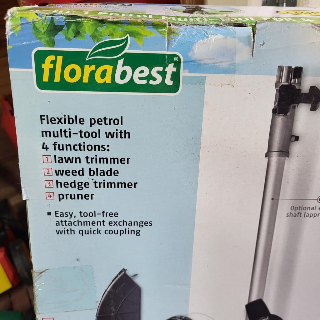Florabest benzine combi apparaat 4 in 1,  nieuw, Ophalen, Nieuw