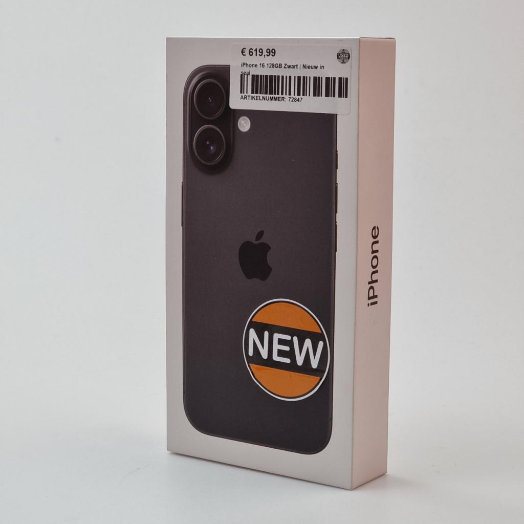 iPhone 16 128GB Zwart | Nieuw in seal, Apple, Nieuw, Support@apple.com, One Apple Park Way
Cupertino, CA 95014
United States