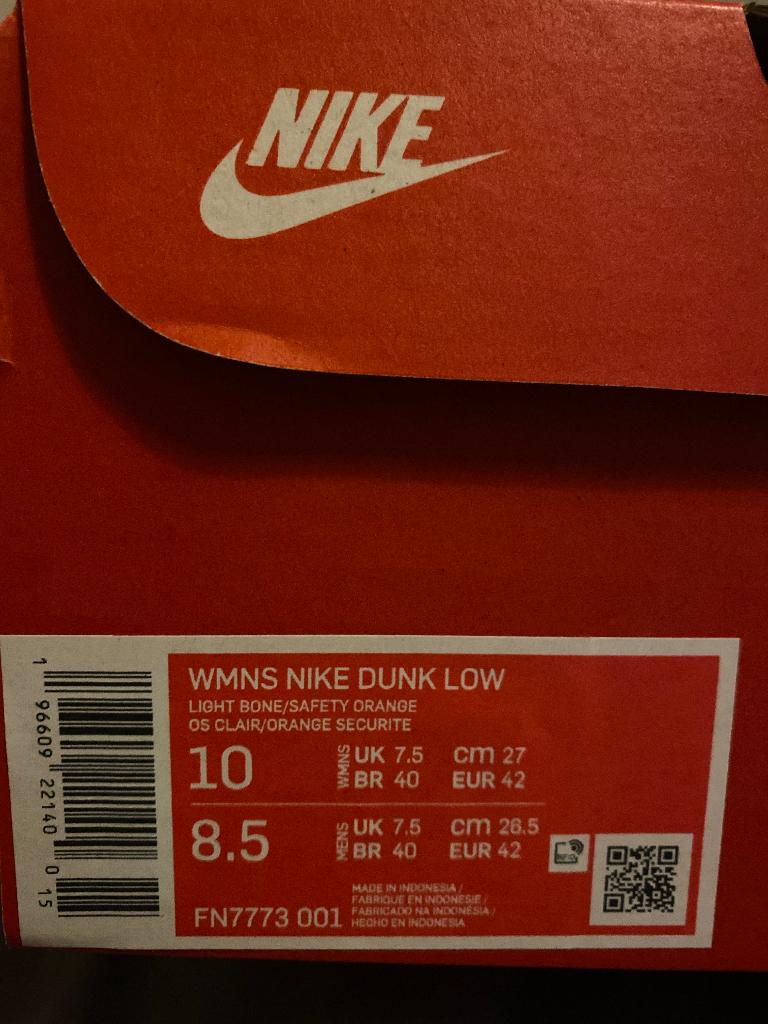Nike Dunk Low Cracked Orange, Kleding | Heren, Schoenen, Overige kleuren, Verzenden, Nike, Nieuw
