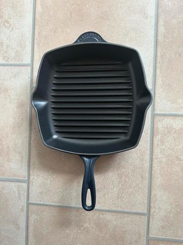 Le Creuset gietijzeren vierkante grillpan 26cm zwart beschikbaar voor biedingen