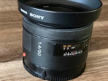 Sony 50mm F1.4 voor Sony Alpha. A-mount beschikbaar voor biedingen