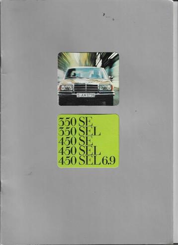MERCEDES-BENZ 350SE 350SEL 450SE 450SEL 450SEL 6.9, 1977. beschikbaar voor biedingen