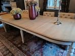 Mooie grote landelijke massieve eiken tafel, Ophalen, Gebruikt, Eikenhout, 200 cm of meer