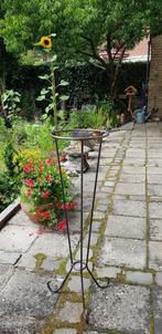 Plantenstandaard bloempothouder metaal Vintage tuindecoratie, Gebruikt, Tuin, Rond, Ophalen of Verzenden