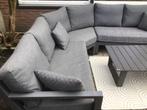 Aluminium Timber Loungeset Lava met Ibiza Salontafel, Ophalen, 5 zitplaatsen, Aluminium, Zo goed als nieuw