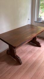 Eettafel met stoelen: eiken, Huis en Inrichting, Ophalen, Gebruikt, 100 tot 150 cm, Eikenhout