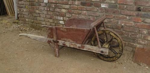 oude houten kruiwagen, Antiek en Kunst, Curiosa en Brocante, Ophalen