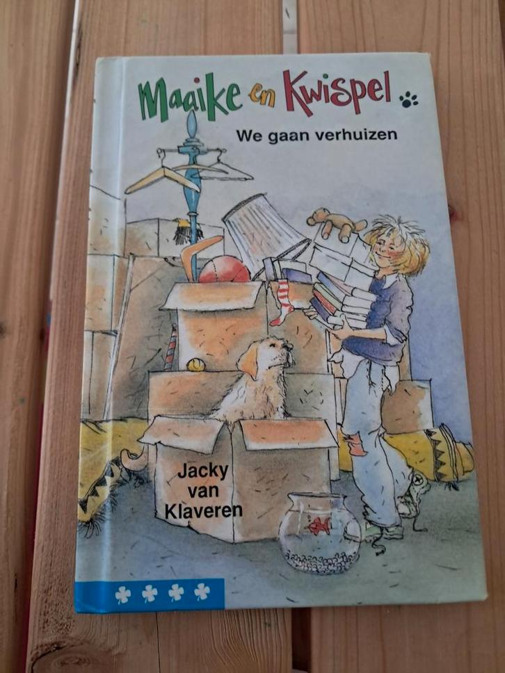 Maaike en Kwispel - We gaan verhuizen, Boeken, Kinderboeken | Jeugd | onder 10 jaar, Zo goed als nieuw, Fictie algemeen, Ophalen