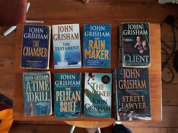 8 boeken van John Grisham beschikbaar voor biedingen