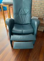 Relax stoel met voetenbank, Huis en Inrichting, Fauteuils, Ophalen, Gebruikt, Leer