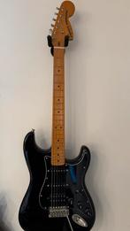 Squier 70s stratocaster black, Muziek en Instrumenten, Ophalen, Zo goed als nieuw, Solid body, Fender