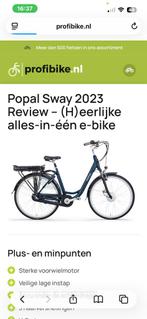 Popal sway fiets, Zo goed als nieuw, 51 tot 55 cm, 30 tot 50 km per accu, Ophalen