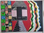 schilderij, Antiek en Kunst, Kunst | Schilderijen | Abstract, Ophalen