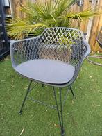 Tuinstoelen - 6 stuks met kussens - Kunststof, Tuin en Terras, Tuinstoelen, Ophalen of Verzenden, Zo goed als nieuw