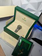 Rolex Datejust - Groen/Zilver, Sieraden, Tassen en Uiterlijk, Horloges | Heren, Ophalen of Verzenden, Zo goed als nieuw, Staal