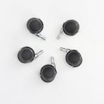 Vitra Eames Los Set Bureaustoel Wielen Chroom - Harde Vloer, Niet ingevuld, Niet ingevuld, Nieuw, Ophalen of Verzenden