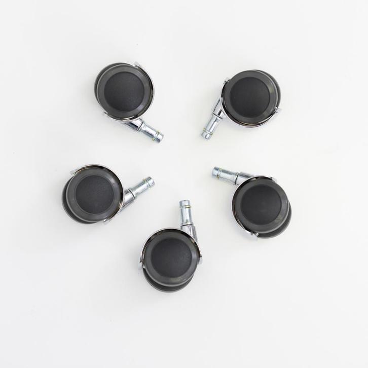 Vitra Eames Los Set Bureaustoel Wielen Chroom - Harde Vloer, Huis en Inrichting, Woonaccessoires | Overige, Nieuw, Ophalen of Verzenden