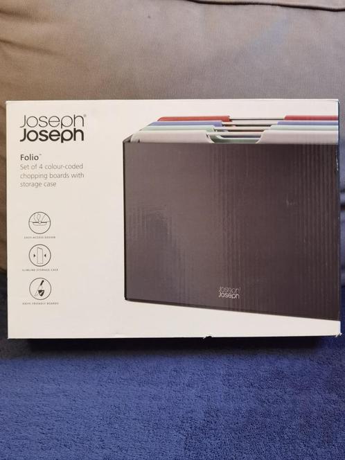 Snijplanken｜Joseph Joseph Folio Colour, set of 4, with case, Huis en Inrichting, Keuken | Keukenbenodigdheden, Nieuw, Ophalen