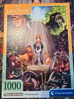 Clementoni puzzel 1000 stukjes, lion king, Ophalen of Verzenden, 500 t/m 1500 stukjes, Zo goed als nieuw
