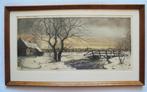 A. van Hemert.1883-1944.Winter in Holland., Antiek en Kunst, Ophalen of Verzenden