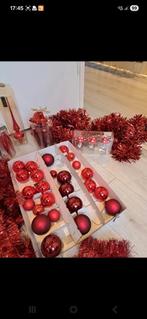 Rode glazen kerstballen, Ophalen, Zo goed als nieuw