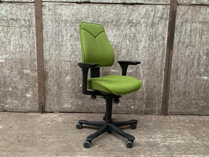 Kinnarps 6000 Freefloat bureaustoel, Huis en Inrichting, Bureaustoelen, Gebruikt, Zwart, Ergonomisch, Ophalen of Verzenden