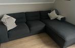 Bank met chaise longue antraciet, Ophalen, Gebruikt, Vierpersoons of meer