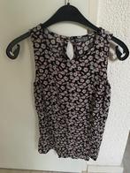 HEMA top met bloemetjesmotief (maat S), Kleding | Dames, Zwart, Ophalen of Verzenden, Zo goed als nieuw, Hema