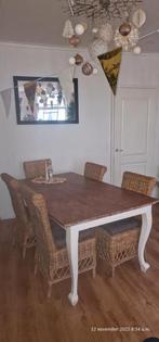 Eettafel, Huis en Inrichting, Tafels | Eettafels, Ophalen, 100 tot 150 cm, Landelijk, Vijf personen of meer