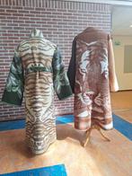 handgemaakte kimono dekenjas vintage space age 70s retro Ho, Ophalen of Verzenden, Zo goed als nieuw, Maat 42/44 (L)