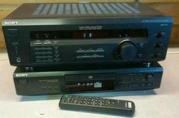 Sony stereo set receiver str-de135 + cd speler cdp-xe220   beschikbaar voor biedingen