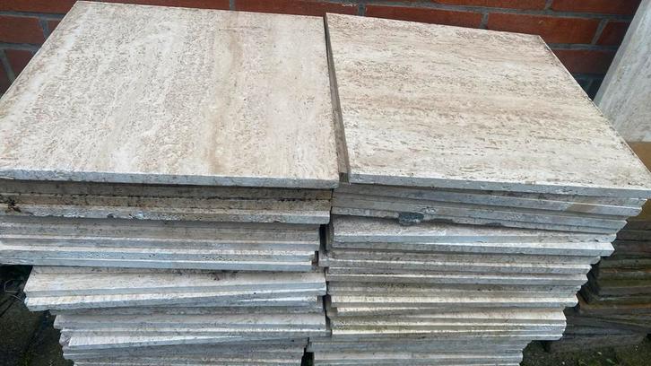 Fraaie marmeren plavuizen 62 stuks /40x40 cm, Doe-het-zelf en Verbouw, Tegels, Nieuw, Vloertegels, Marmer, Ophalen of Verzenden