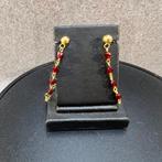 Gouden oorbellen | 14k | 2,03g | stekers + kralen | 381139