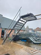Stalen trap met bordes gegalv hoog3.15mtr nor018, Ophalen
