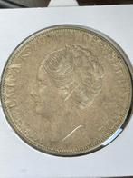 Prachtige rijksdaalder 1933 (Grof haar), Postzegels en Munten, Munten | Nederland, Verzenden, Zilver, Koningin Wilhelmina, Losse munt