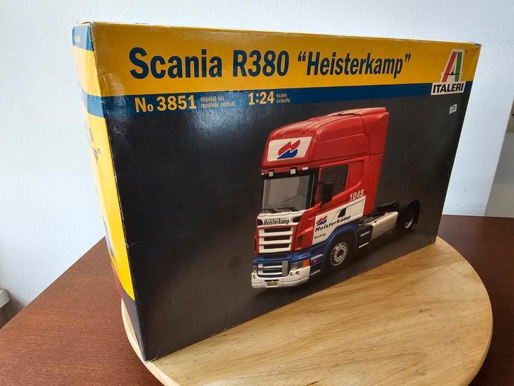 Italeri Scania R380 Heisterkamp 1:24 Model, Hobby en Vrije tijd, Modelbouw | Auto's en Voertuigen, Gebruikt, Truck, 1:32 tot 1:50