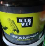 Te Kopp: 9liter Structuurverf, 5 tot 10 liter, Wit, Nieuw, Ophalen of Verzenden