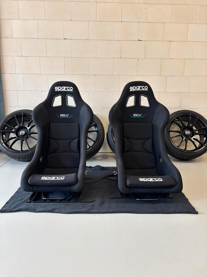 Sparco REV QRT schaalstoelen Golf 7 GTI, Auto diversen, Autosport-onderdelen, Zo goed als nieuw, Ophalen