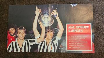 Ajax Europacup 1973 Poster beschikbaar voor biedingen