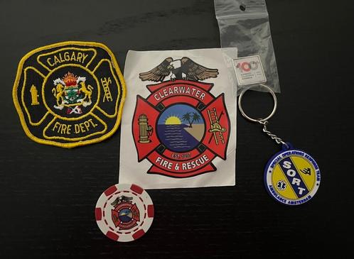 Buitenlandse Brandweer items, Verzamelen, Militaria | Algemeen, Overige soorten, Ophalen of Verzenden