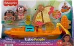 Little People - Moana & Maui Speelgoedboot, Ophalen of Verzenden, Nieuw, Speelset