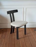 4 mid-century “T-vormige” stoelen, Gebruikt, Bruin, Ophalen of Verzenden, Vier