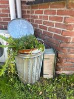 Zink ijzer pot vintage, Antiek en Kunst, Ophalen