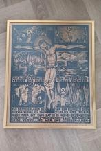 Genia Lucker, Nijmegen, zeefdruk, Huisdevotie, Bauhaus, Antiek en Kunst, Ophalen of Verzenden