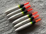 adv 354 / NIEUW serie 6 dobbers TUBERTINI voor breeklichtje, Watersport en Boten, Hengelsport | Witvissen, Ophalen of Verzenden